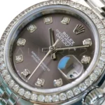 Rolex Lady-Datejust 28 279384RBR diamond RBR Bezel Jubilee Bracelet Mint 2021 full set with box and papers available at Calibre24 Luxury Watches Perth Australia