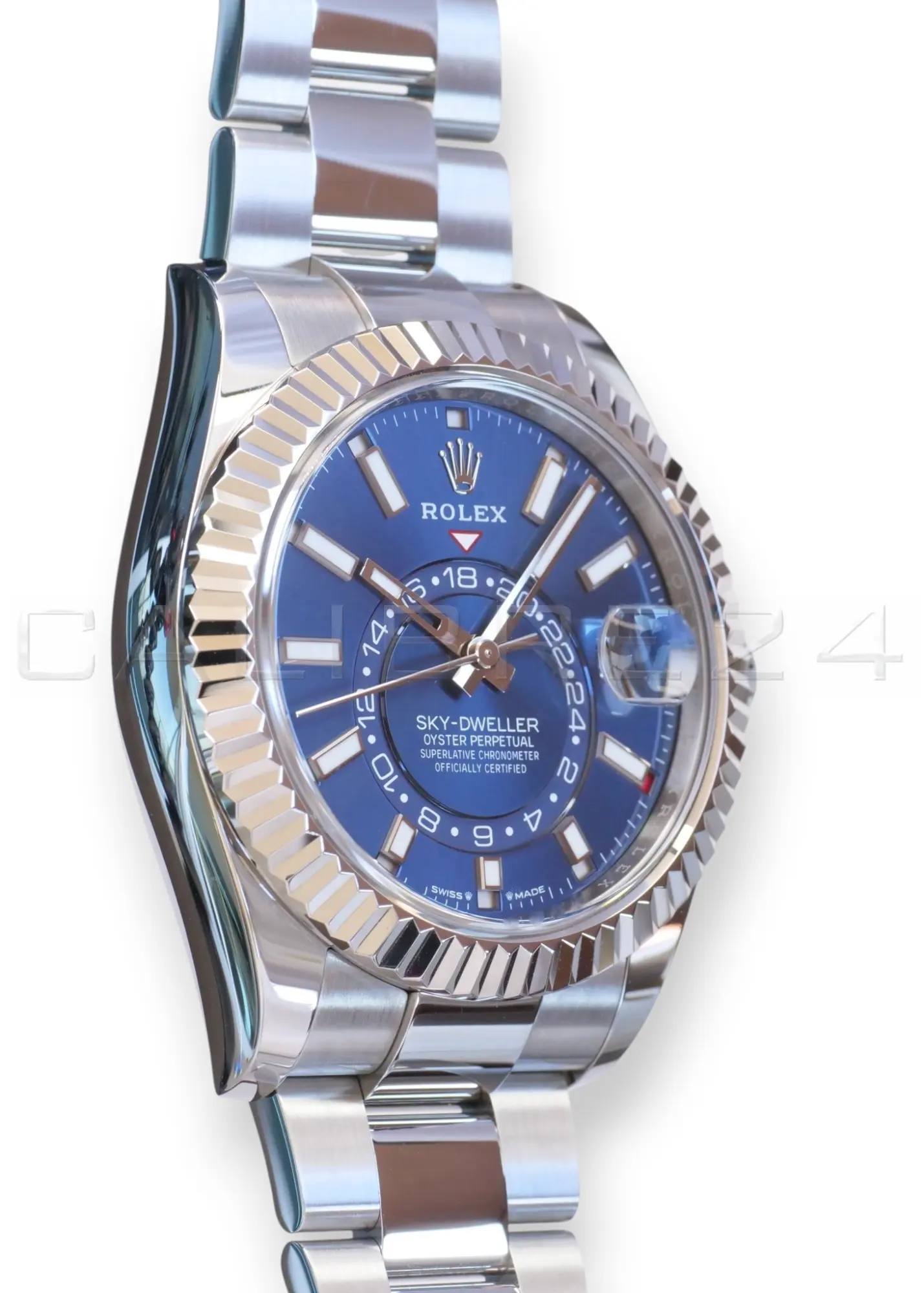 Rolex Sky-Dweller 336934 Blue Oyster Bracelet Mint Condition 2025 Full set with Box and Papers for sale at Calibre24 Perth Australia