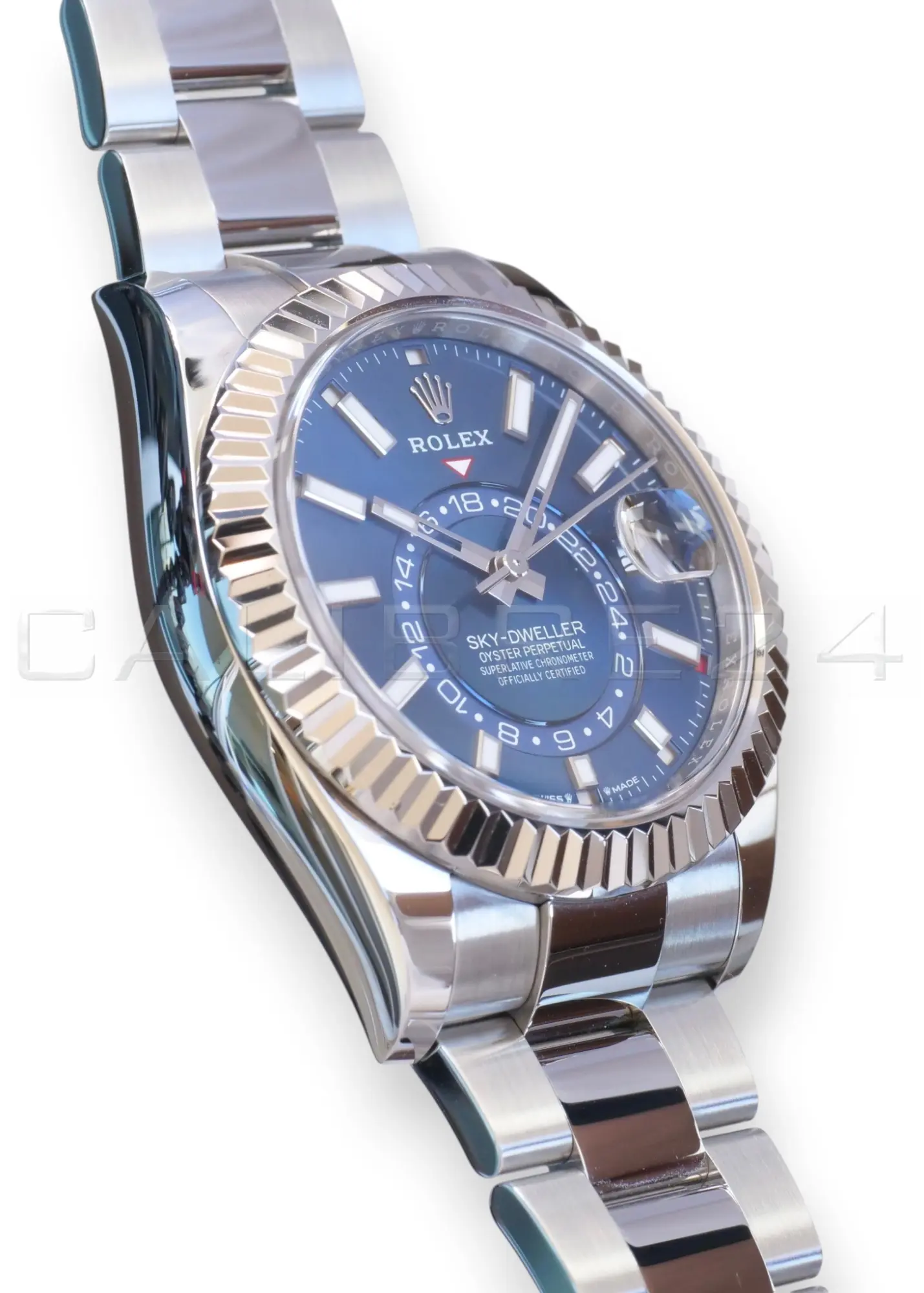 Rolex Sky-Dweller 336934 Blue Oyster Bracelet Mint Condition 2025 Full set with Box and Papers for sale at Calibre24 Perth Australia