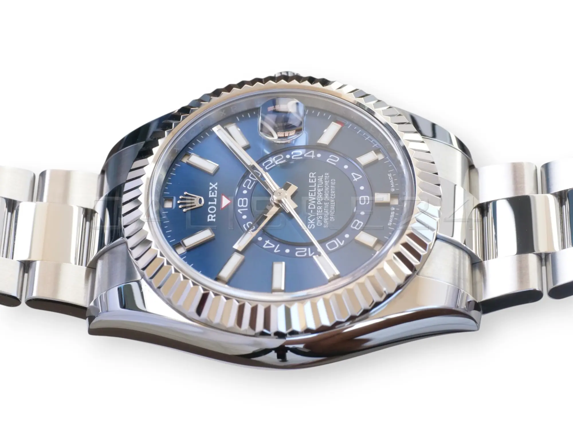 Rolex Sky-Dweller 336934 Blue Oyster Bracelet Mint Condition 2025 Full set with Box and Papers for sale at Calibre24 Perth Australia