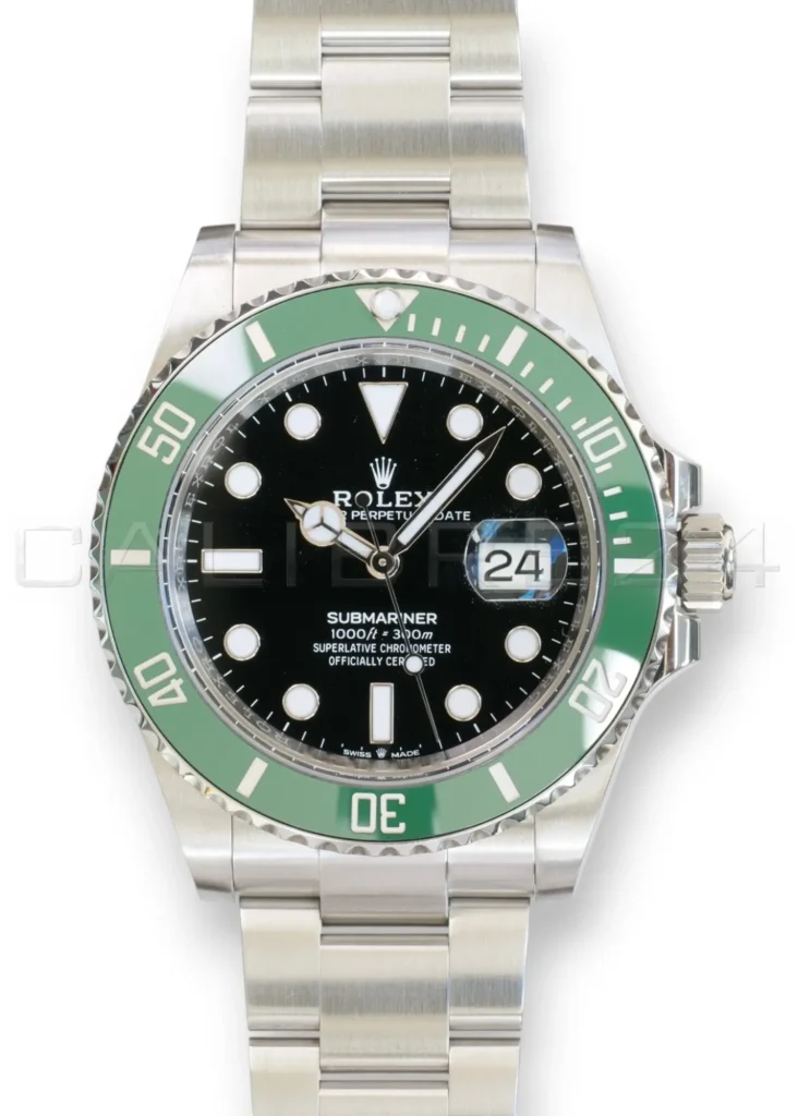 Rolex Submariner Date 41 Starbucks 126610LV MK1 Green Bezel Excellent Condition Full set with Box and Papers 2022 for sale at Calibre24 Perth Australia