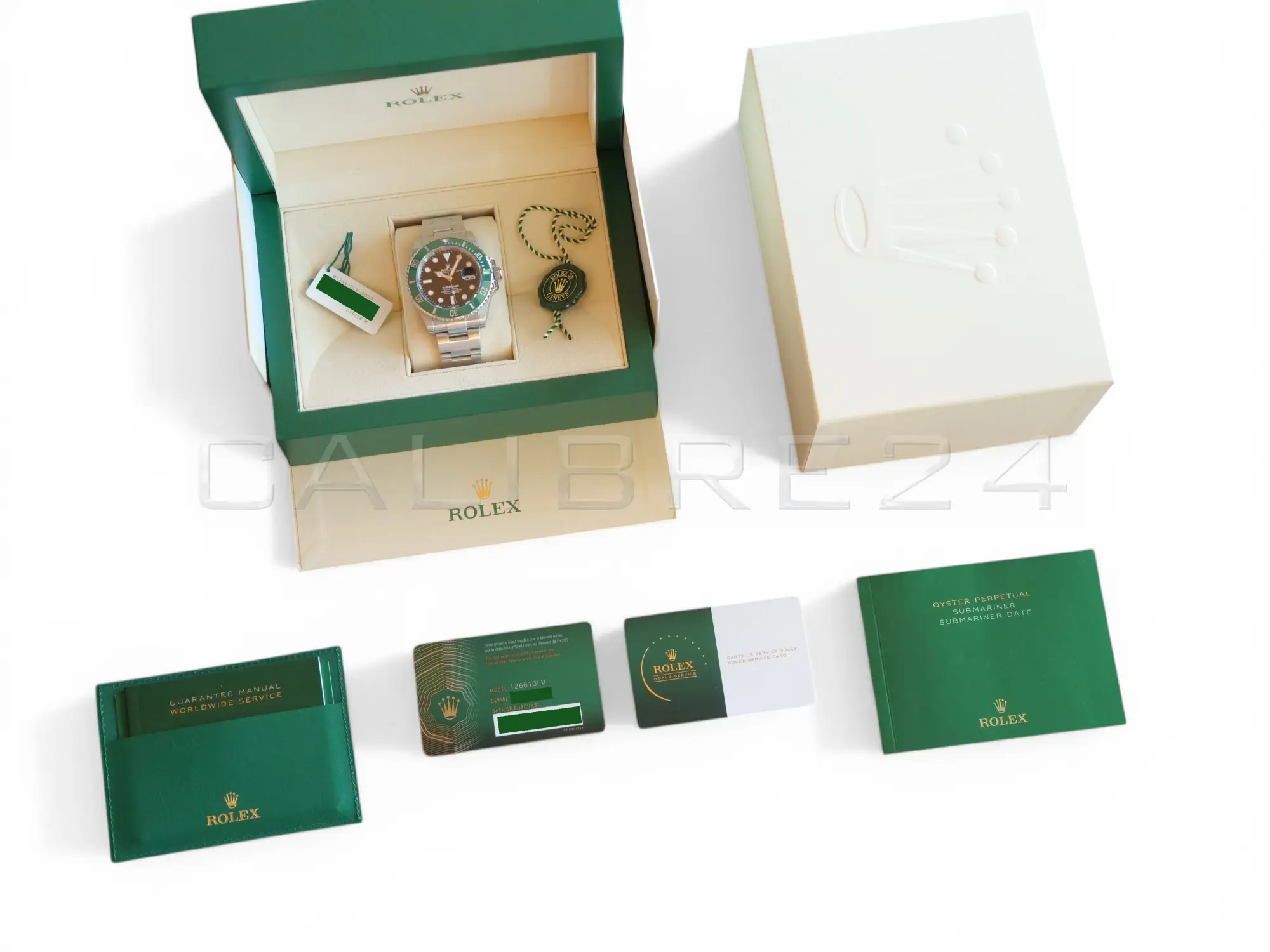 Rolex Submariner Date 41 Starbucks 126610LV MK1 Green Bezel Excellent Condition Full set with Box and Papers 2022 for sale at Calibre24 Perth Australia