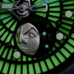 Sarpaneva K0 Korona Northern Lights Green Lume Dial Mint Condition Full set with Box and Papers 2016 for sale at Calibre24 Perth Australia