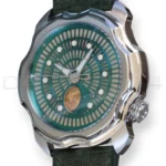 Sarpaneva K0 Korona Northern Lights Green Lume Dial Mint Condition Full set with Box and Papers 2016 for sale at Calibre24 Perth Australia