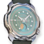 Sarpaneva K0 Korona Northern Lights Green Lume Dial Mint Condition Full set with Box and Papers 2016 for sale at Calibre24 Perth Australia