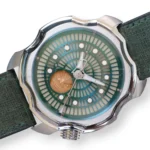 Sarpaneva K0 Korona Northern Lights Green Lume Dial Mint Condition Full set with Box and Papers 2016 for sale at Calibre24 Perth Australia