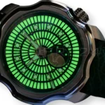 Sarpaneva K0 Korona Northern Lights Green Lume Dial Mint Condition Full set with Box and Papers 2016 for sale at Calibre24 Perth Australia