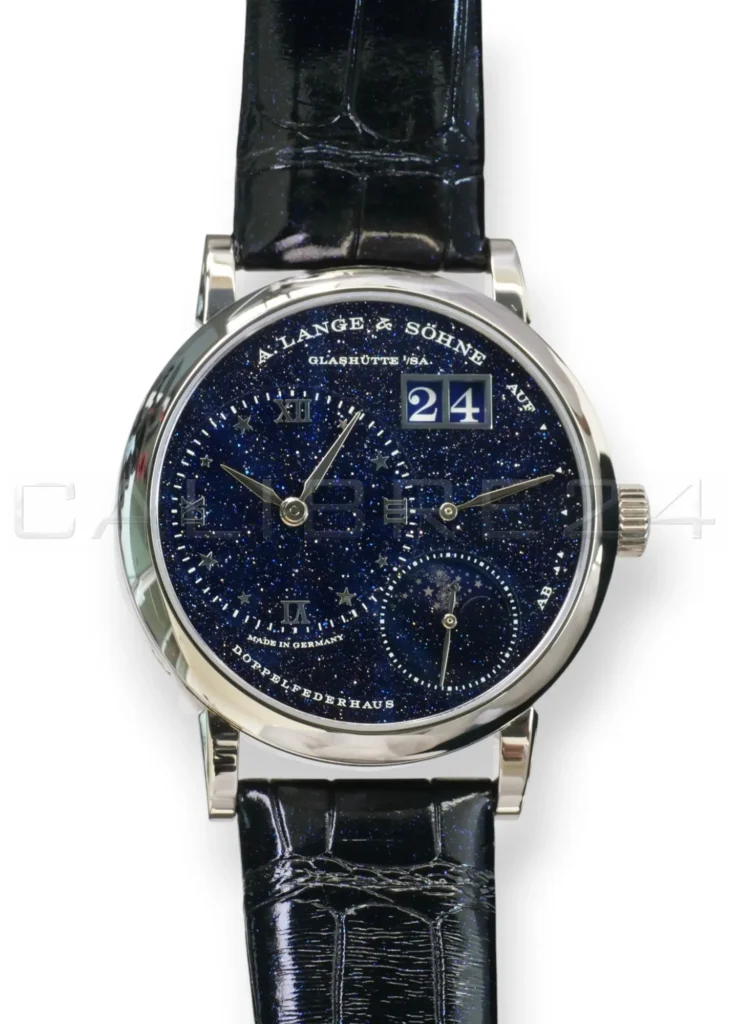 A Lange & Söhne Little Lange 1 Moon Phase White Gold Aventurine Dial 182.086 2023) Full Box & Papers at calibre24 Australia