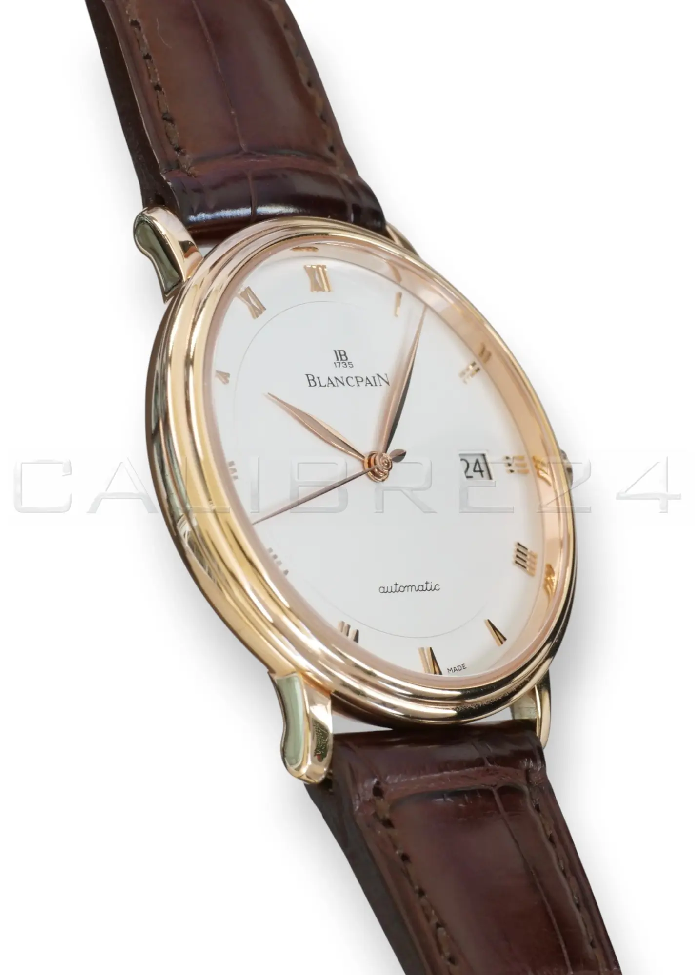 Blancpain Villeret Ultra Slim Automatic 38mm Pink Gold 6223‑3642‑55B 2025 Full Box & Papers at calibre24 Australia