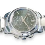 Patek Philippe Complications Annual Calendar Chronograph Olive Green Dial 5905_1A‑001 2023 Full Box & Papers at calibre24 Australia