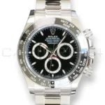 Rolex Cosmograph Daytona Godzilla 126500LN brand new 2026 — black lacquered dial with silver-tone subdials and applied white gold hour markers