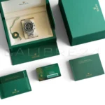 Rolex Daytona 126500LN full set — original green Rolex box, outer box, warranty card, papers, booklets and swing tags, brand new 2026