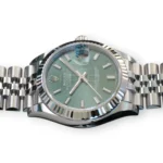 Rolex DateJust 31 Mint Green Dial Jubilee bracelet Fluted Bezel 2026 Brand New Full set with Box and Papers for sale at Calibre24 Perth Australia