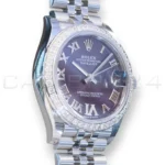 Rolex DateJust 31 Purple Paved 6 Diamond Dial 278384RBR 2026 Brand New Full set with Box and Papers for sale at Calibre24 Perth Australia