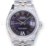 Rolex Datejust 31 Purple Dial Diamond VI