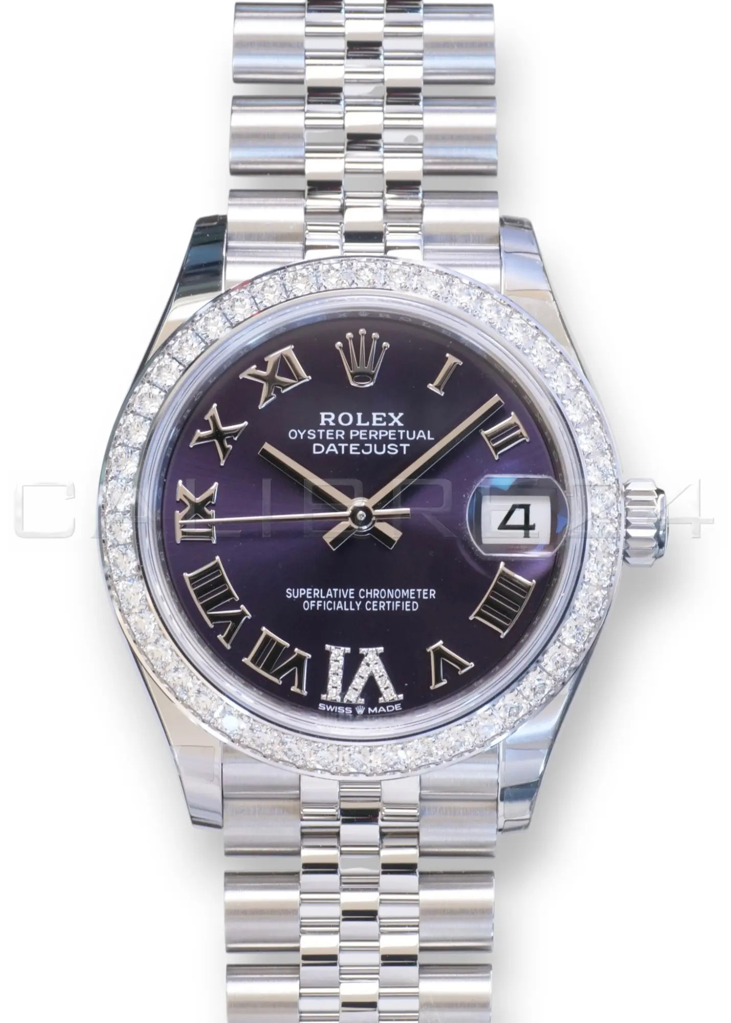 Rolex Datejust 31 Purple Paved-Diamond VI Dial & Bezel 278384RBR