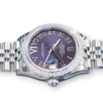 Rolex DateJust 31 Purple Paved 6 Diamond Dial 278384RBR 2026 Brand New Full set with Box and Papers for sale at Calibre24 Perth Australia