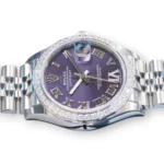 Rolex DateJust 31 Purple Paved 6 Diamond Dial 278384RBR 2026 Brand New Full set with Box and Papers for sale at Calibre24 Perth Australia