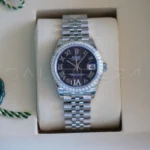 Rolex DateJust 31 Purple Paved 6 Diamond Dial 278384RBR 2026 Brand New Full set with Box and Papers for sale at Calibre24 Perth Australia