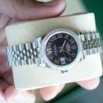 Rolex DateJust 31 Purple Paved 6 Diamond Dial 278384RBR 2026 Brand New Full set with Box and Papers for sale at Calibre24 Perth Australia
