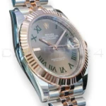 Rolex Datejust 41 126331 Wimbledon Dial two tone everose gold Brand New 2025 Full set with Box and Papers for sale at Calibre24 Perth Australia