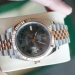 Rolex Datejust 41 126331 Wimbledon Dial two tone everose gold Brand New 2025 Full set with Box and Papers for sale at Calibre24 Perth Australia