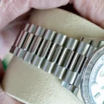 Rolex 228396TBR baguette diamond bezel 40 trapeze-cut diamonds 3.48 carats platinum close-up
