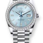 Rolex Day‑Date 40 Ice Blue Dial Platinum and Diamond 228396TBR