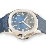 Patek Philippe Aquanaut 5168G‑001 White Gold Blue Dial New Old Stock Un worn 2023 Full Set for sale at Calibre24 Perth Australia
