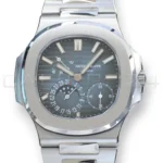 Patek Philippe Nautilus Moonphase 5712_1A Blue Dial 2019 Mint Condition Full Set for sale at Calibre24 Perth Australia