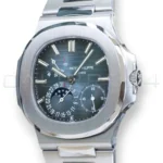 Patek Philippe Nautilus Moonphase 5712_1A Blue Dial 2019 Mint Condition Full Set for sale at Calibre24 Perth Australia