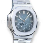 Patek Philippe Nautilus Moonphase 5712_1A Blue Dial 2019 Mint Condition Full Set for sale at Calibre24 Perth Australia