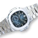 Patek Philippe Nautilus Moonphase 5712_1A Blue Dial 2019 Mint Condition Full Set for sale at Calibre24 Perth Australia
