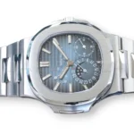 Patek Philippe Nautilus Moonphase 5712_1A Blue Dial 2019 Mint Condition Full Set for sale at Calibre24 Perth Australia