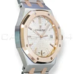 Audemars Piguet Royal Oak 34mm Two‑Tone Silver‑White Dial 2020 Mint Condition Full Set for sale at Calibre24 Perth Australia