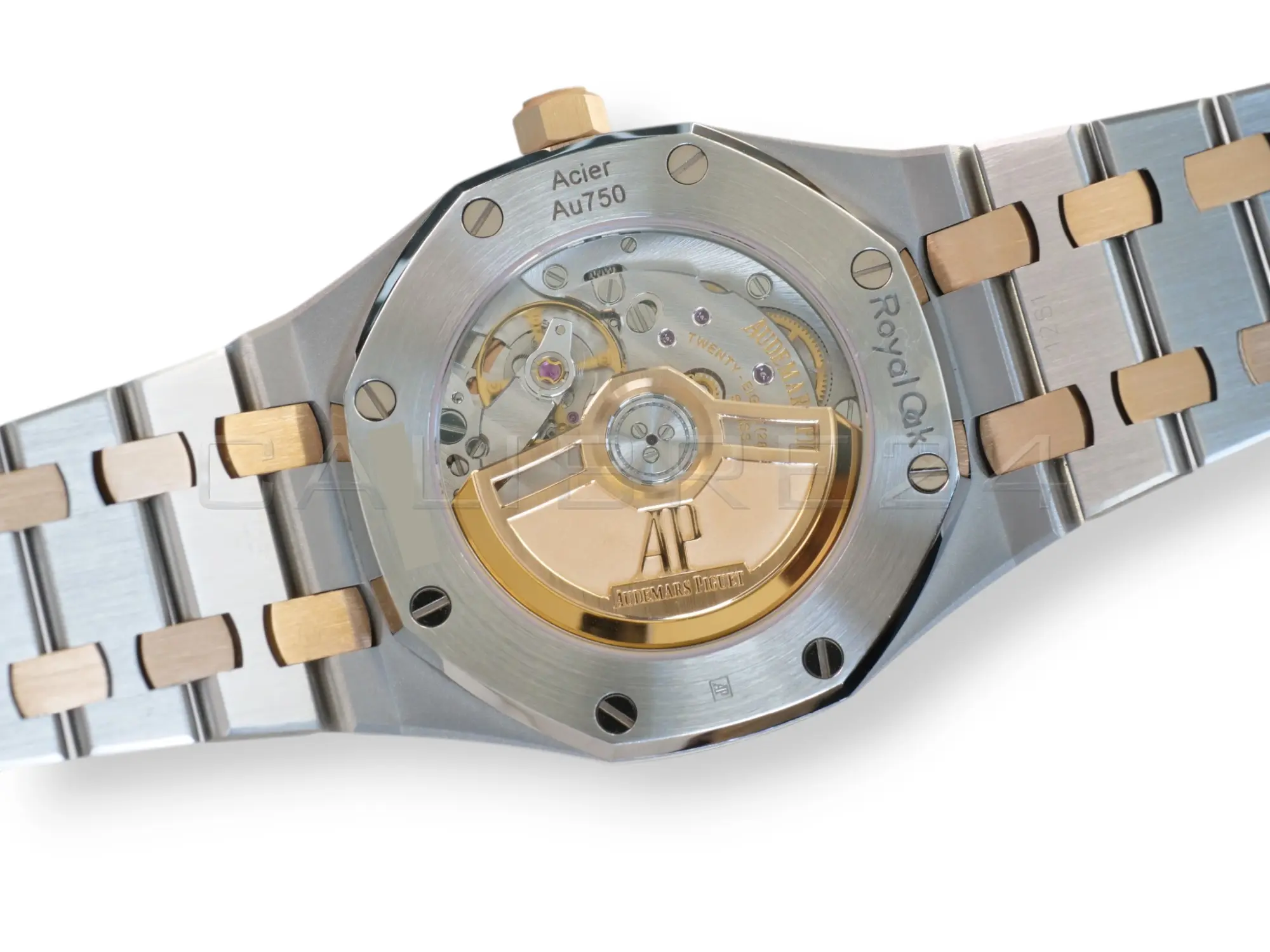 Audemars Piguet Royal Oak 34mm Two‑Tone Silver‑White Dial 2020 Mint Condition Full Set for sale at Calibre24 Perth Australia