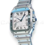Cartier Santos Medium Stainless Steel WSSA0029 2025 full set with box and papers available at Calibre24 Luxury Watches Perth Australia