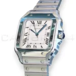 Cartier Santos Medium Stainless Steel WSSA0029 2025 full set with box and papers available at Calibre24 Luxury Watches Perth Australia