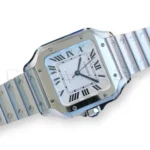Cartier Santos Medium Stainless Steel WSSA0029 2025 full set with box and papers available at Calibre24 Luxury Watches Perth Australia