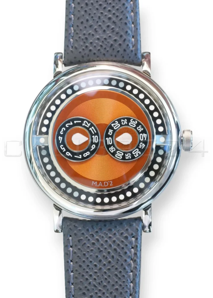 M.A.D.2 Orange Dial MB&F MAD 2 Orange Dial Tribe Edition 2025 full set with box and papers available at Calibre24 Luxury Watches Perth Australia