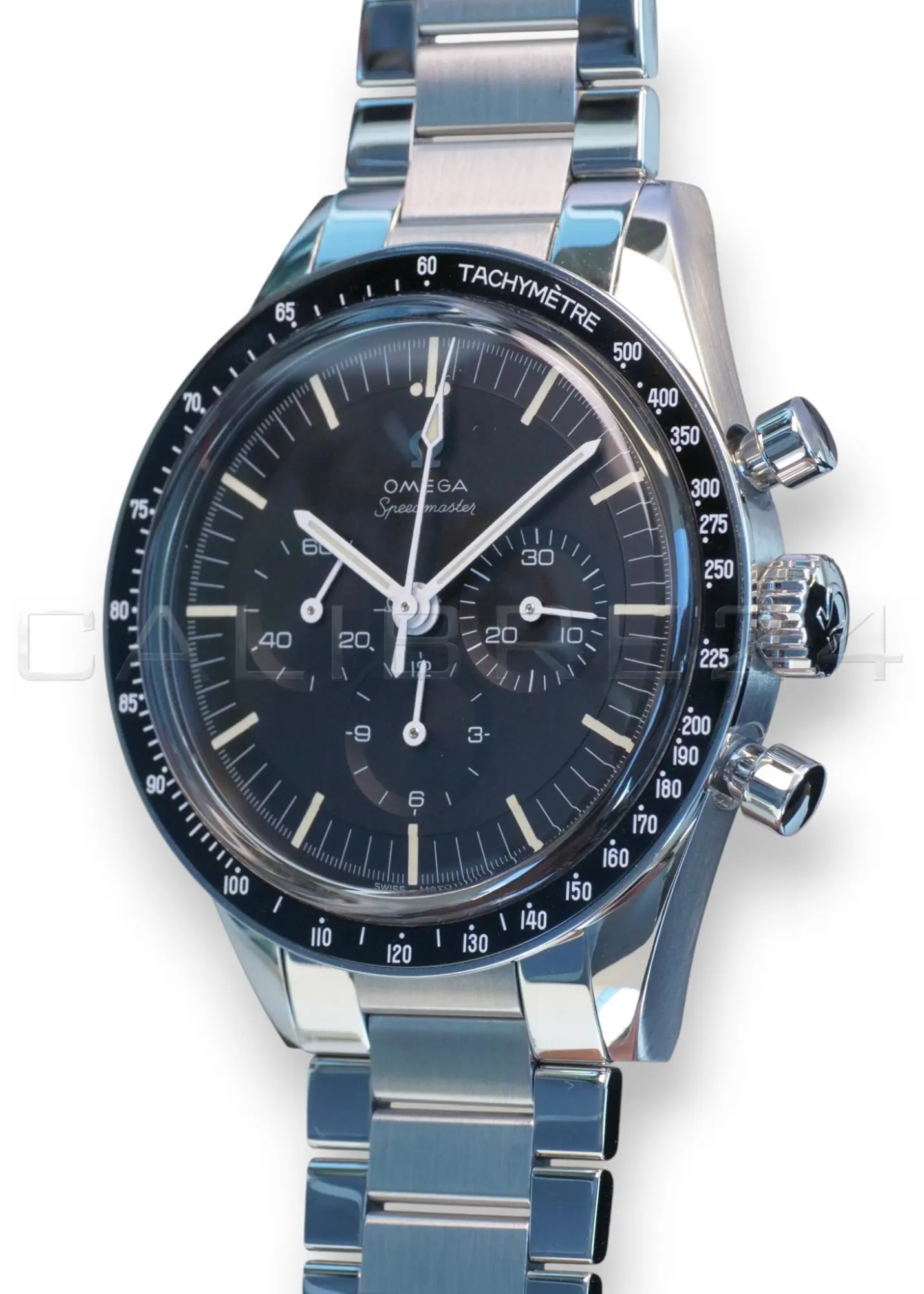 Omega Speedmaster Calibre 321 Ed White Stainless Steel 2024 full set with box and papers available at Calibre24 Luxury Watches Perth Australia