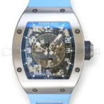 Richard Mille RM010 – Titanium RM010 Ti 2024 Baby Blue Strap Mint Condition Full Set for sale at Calibre24 Perth Australia