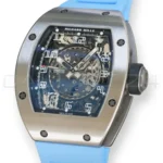 Richard Mille RM010 – Titanium RM010 Ti 2024 Baby Blue Strap Mint Condition Full Set for sale at Calibre24 Perth Australia
