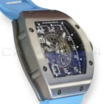 Richard Mille RM010 – Titanium RM010 Ti 2024 Baby Blue Strap Mint Condition Full Set for sale at Calibre24 Perth Australia