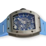 Richard Mille RM010 – Titanium RM010 Ti 2024 Baby Blue Strap Mint Condition Full Set for sale at Calibre24 Perth Australia