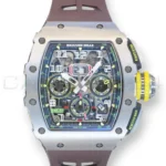 Richard Mille RM 11-03 Ti titanium flyback chronograph 2017 dial front view