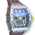 Richard Mille RM 11-03 Ti titanium flyback chronograph 2017 dial front right view