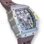 Richard Mille RM 11-03 Ti titanium flyback chronograph 2017 dial front right view