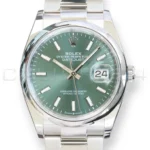 Rolex Datejust 36 Mint Green Dial 126200 Oystersteel 2025 full set with box and papers available at Calibre24 Luxury Watches Perth Australia