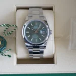 Rolex Datejust 36 Mint Green Dial 126200 Oystersteel 2025 full set with box and papers available at Calibre24 Luxury Watches Perth Australia